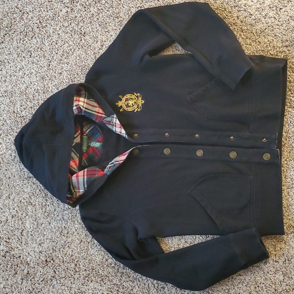 Black polo sweater